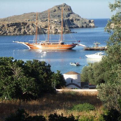 Lindos: a magnificent acropolis on a imposing rock