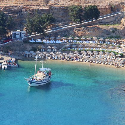 Lindos: a magnificent acropolis on a imposing rock